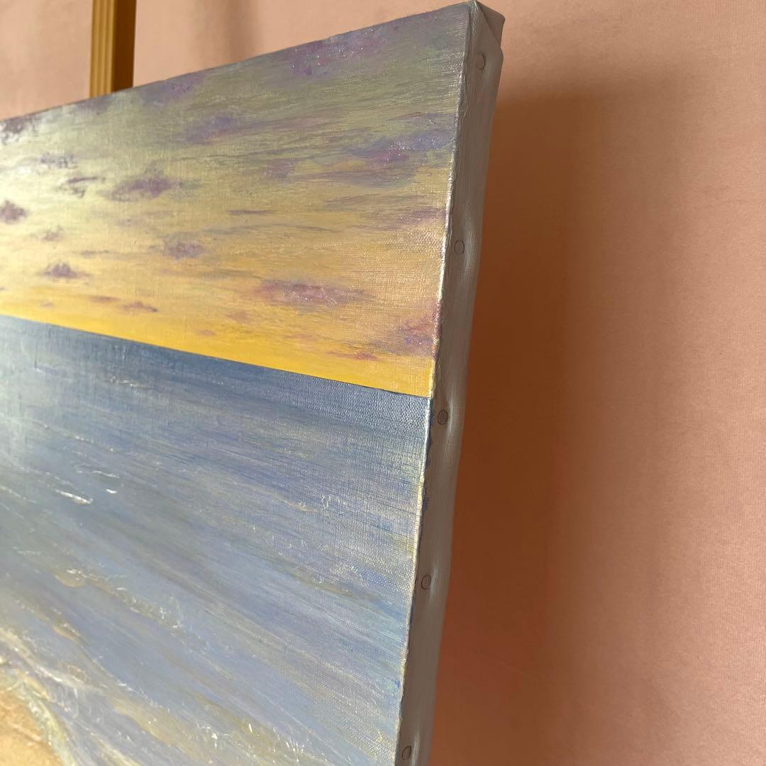 65.2×53cm 海の風景 テクスチャーアート 海の絵 海 海アート