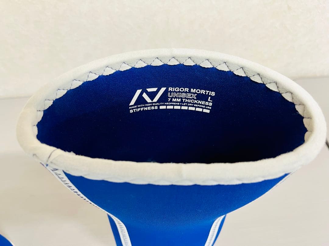 プロ系ニースリーブ RIGOR MORTIS Lサイズ 青 試着のみ