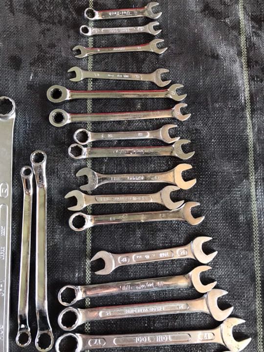 スパナ　TONE KTC ASH ノーブランド 8mm - 30mm セット