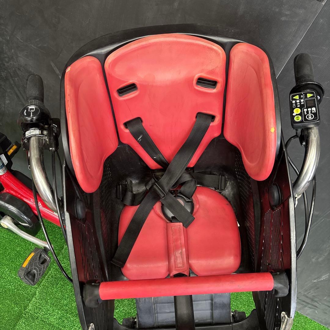 電動自転車 BS Angelino レッド 3人乗り対応　64