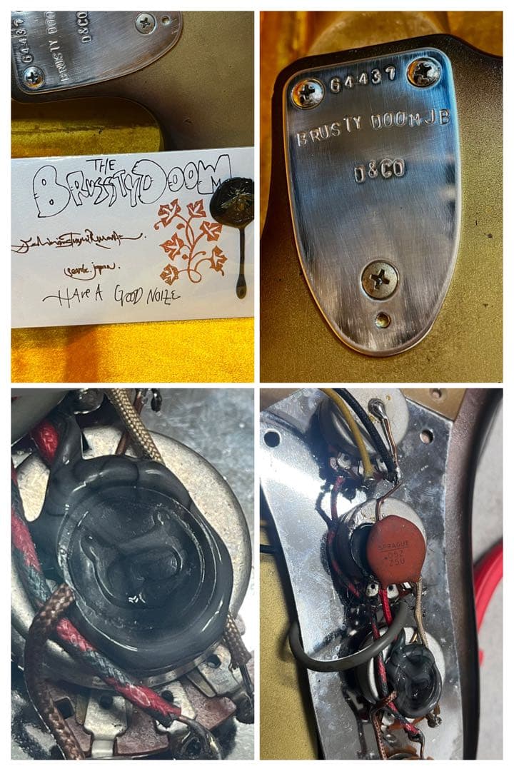 DeliciousTaylormade フレットレスジャズベース　　　　チーク材