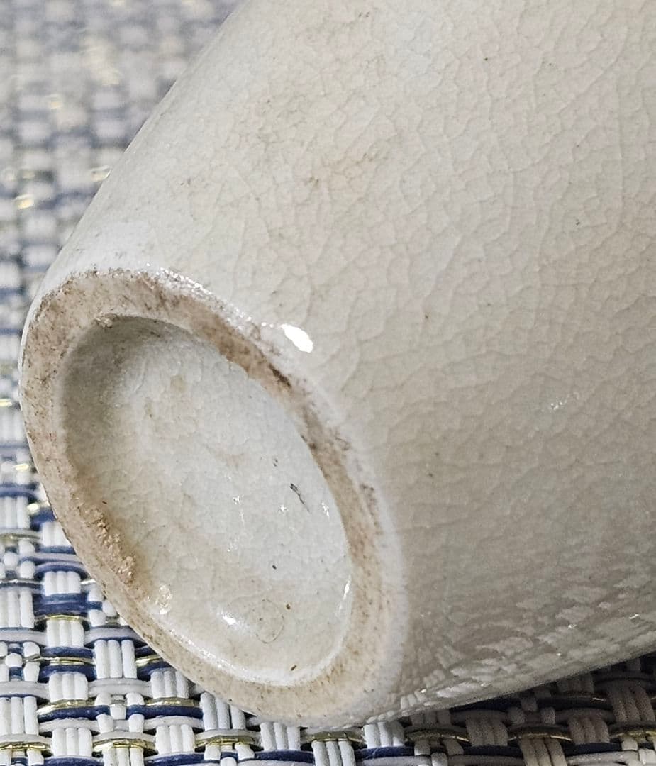 中国古陶磁器　中国古美術　古玩　清朝　 清代　白磁　点緑釉　小壺　花入　鼻煙壺