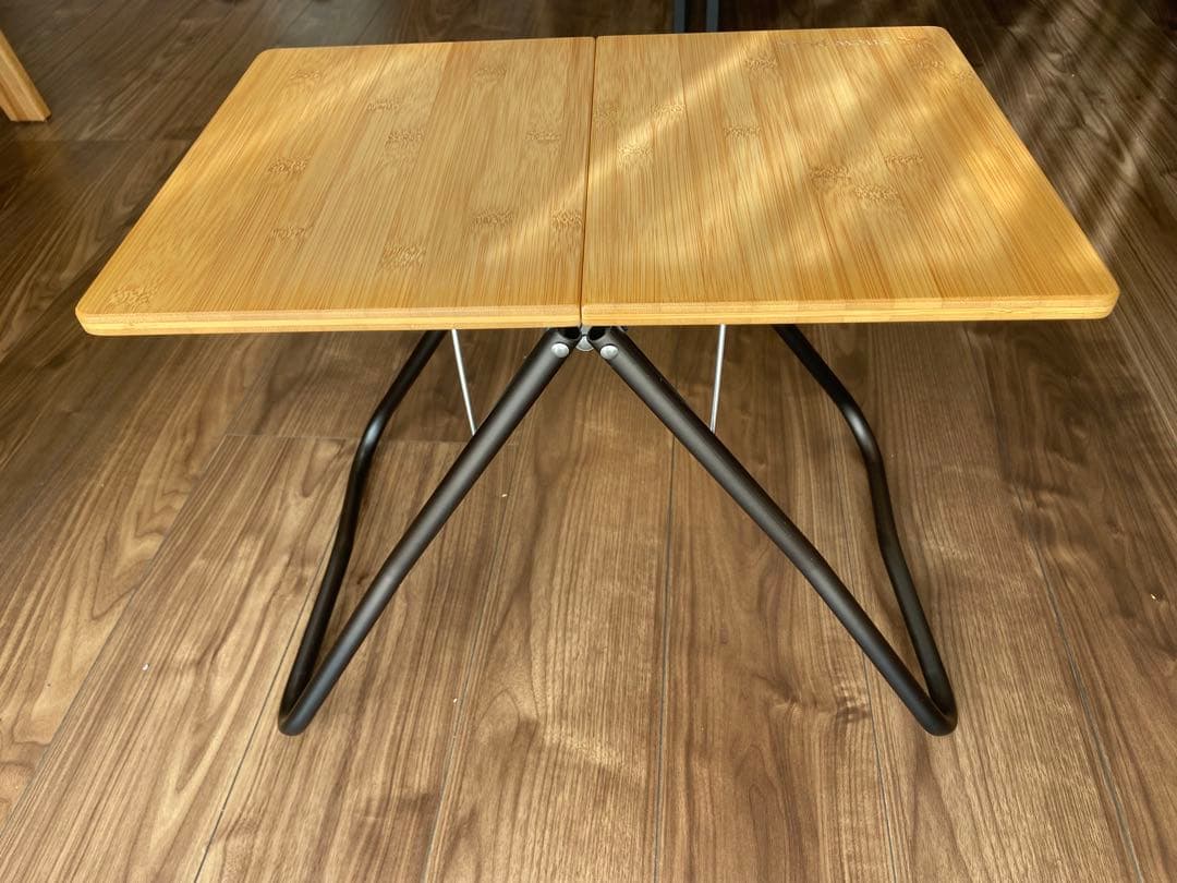 たけ peakローチェアショートアイボリーMyテーブル竹 ブラック