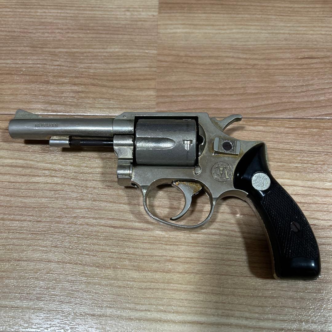 ロ*ー様 超希少WAリボルバー シルバー金属SMG モデルガン