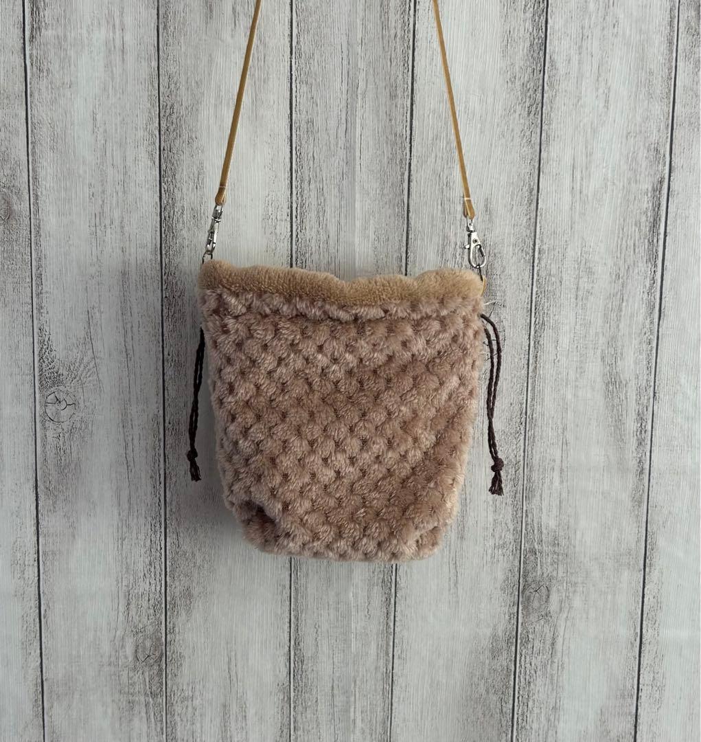 フクモモ仲良し巾着ポーチ　かのこモカ