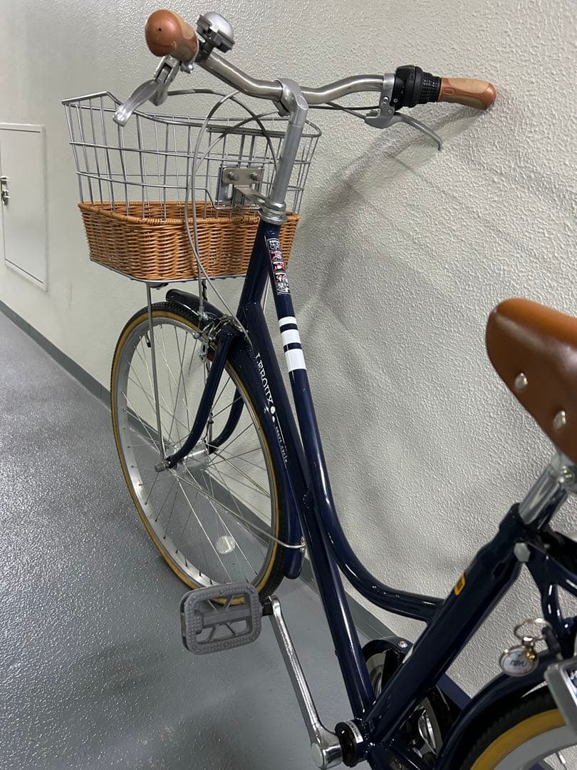 自転車 シティルルー 26インチ ネイビー