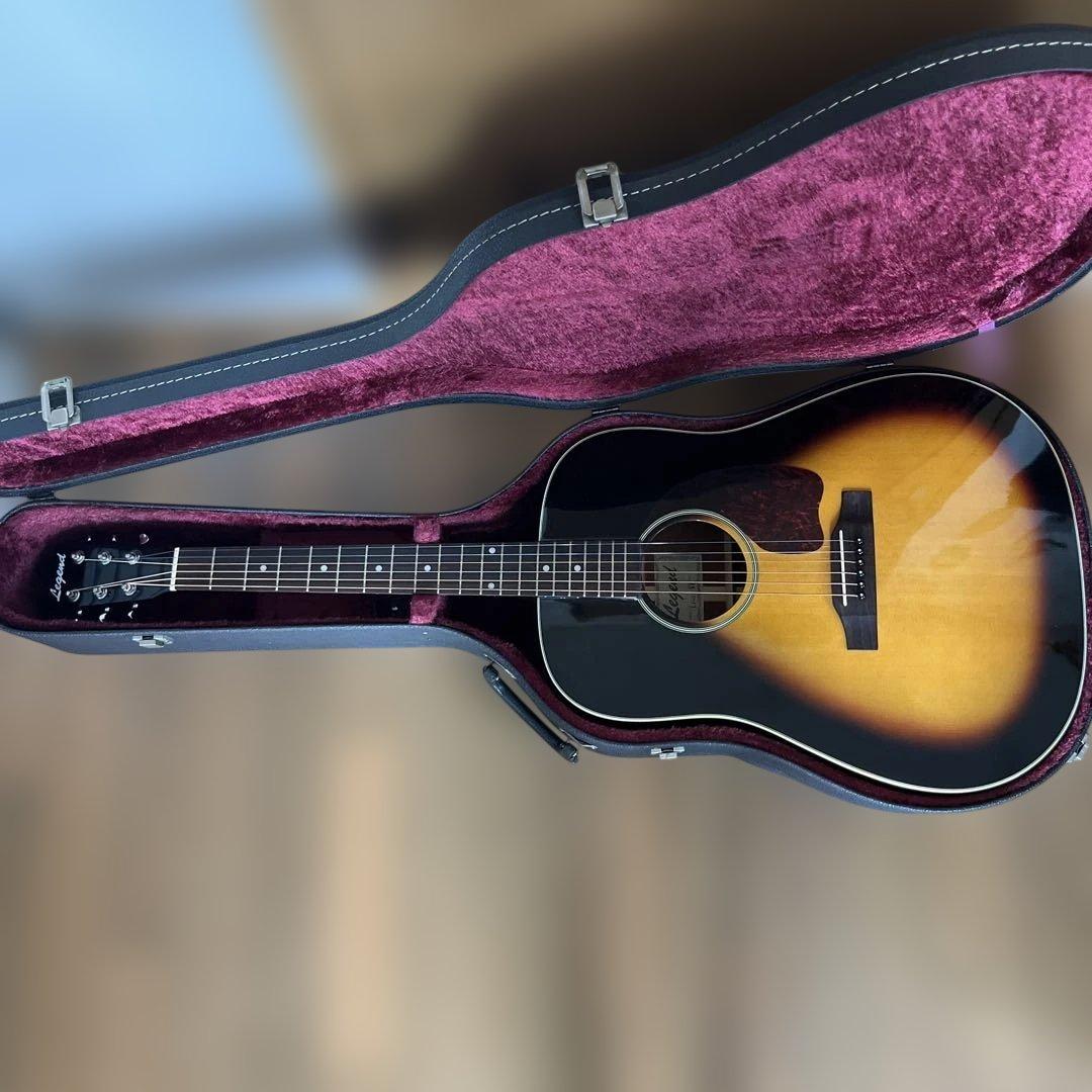 Legend アコースティックギター サンバースト ハードケース付き