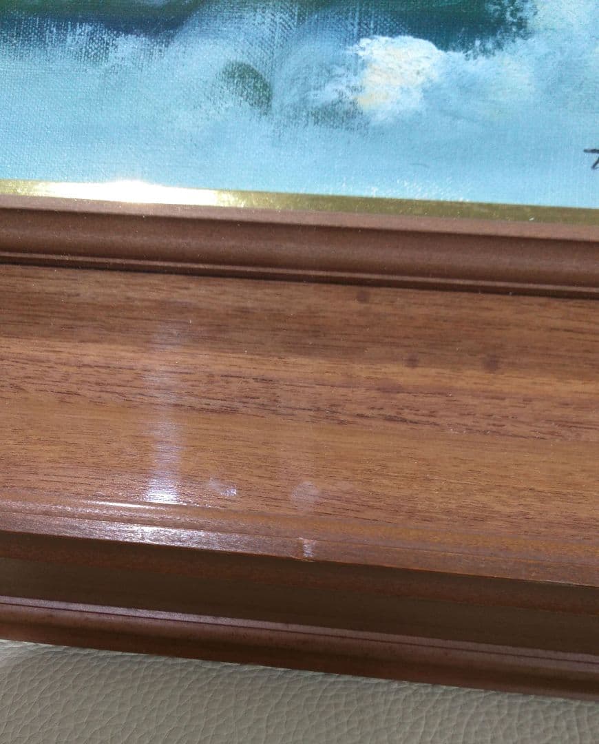 絵画　油絵　油彩画　田代彪　紅富士　富士山　富士