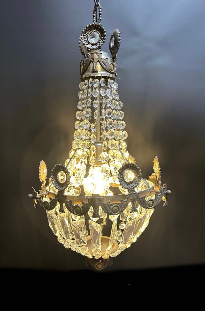 フランス製　アンティーク　エンパイヤシャンデリア