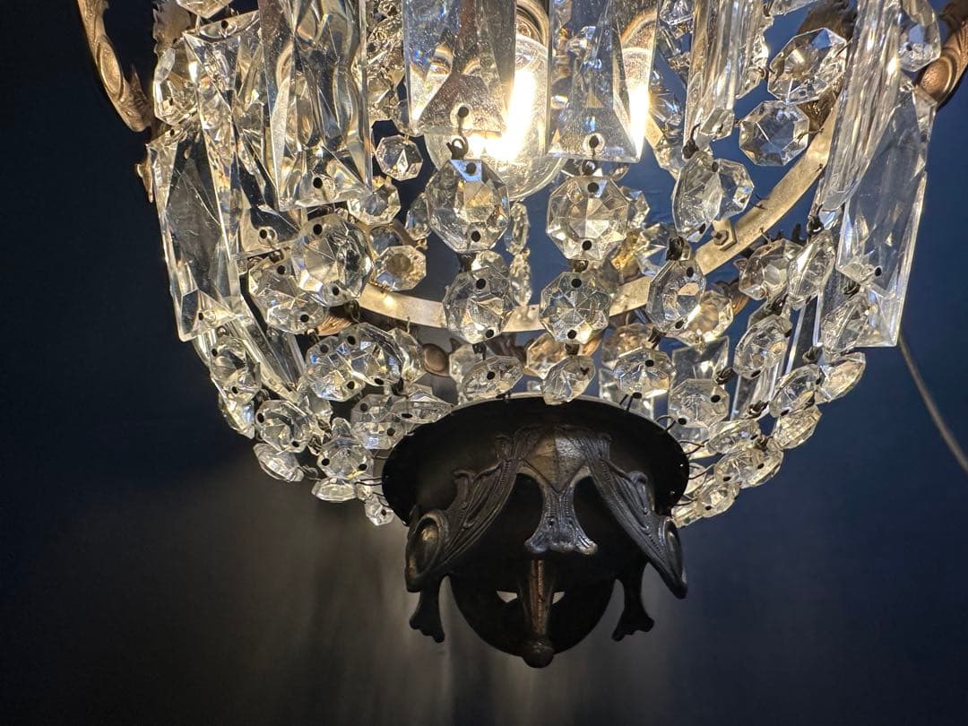 フランス製　アンティーク　エンパイヤシャンデリア