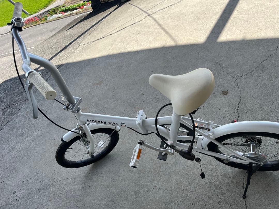 【送料込】折り畳み自転車 お父さんバイク ソフトバンクキャラクター