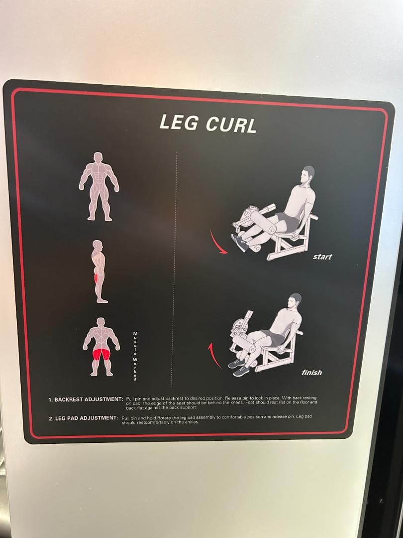 GYM GARAGE　シーテッドレッグカール GG-C12006  OUTLET