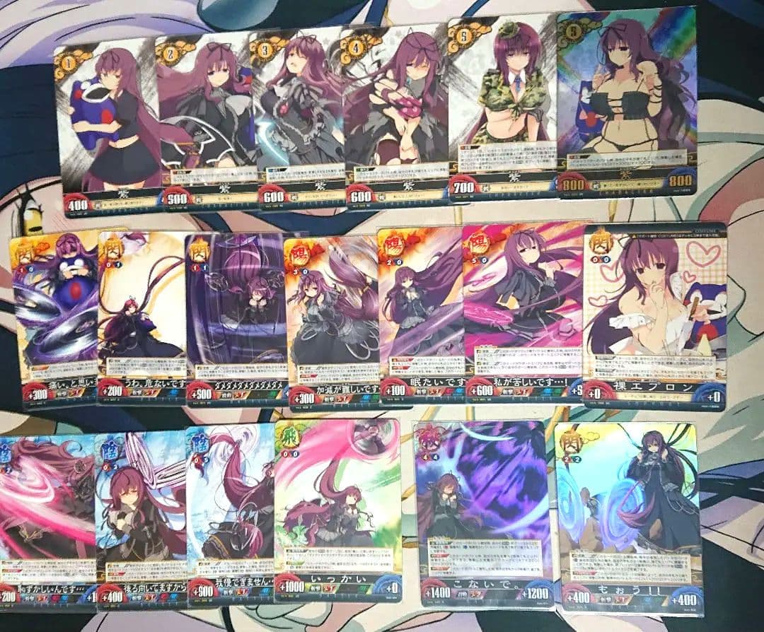 閃乱カグラ アンリミテッドヴァーサス 紫 セット