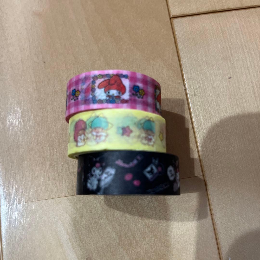 マイメロ キキララ クロミ マスキングテープ 3つセット