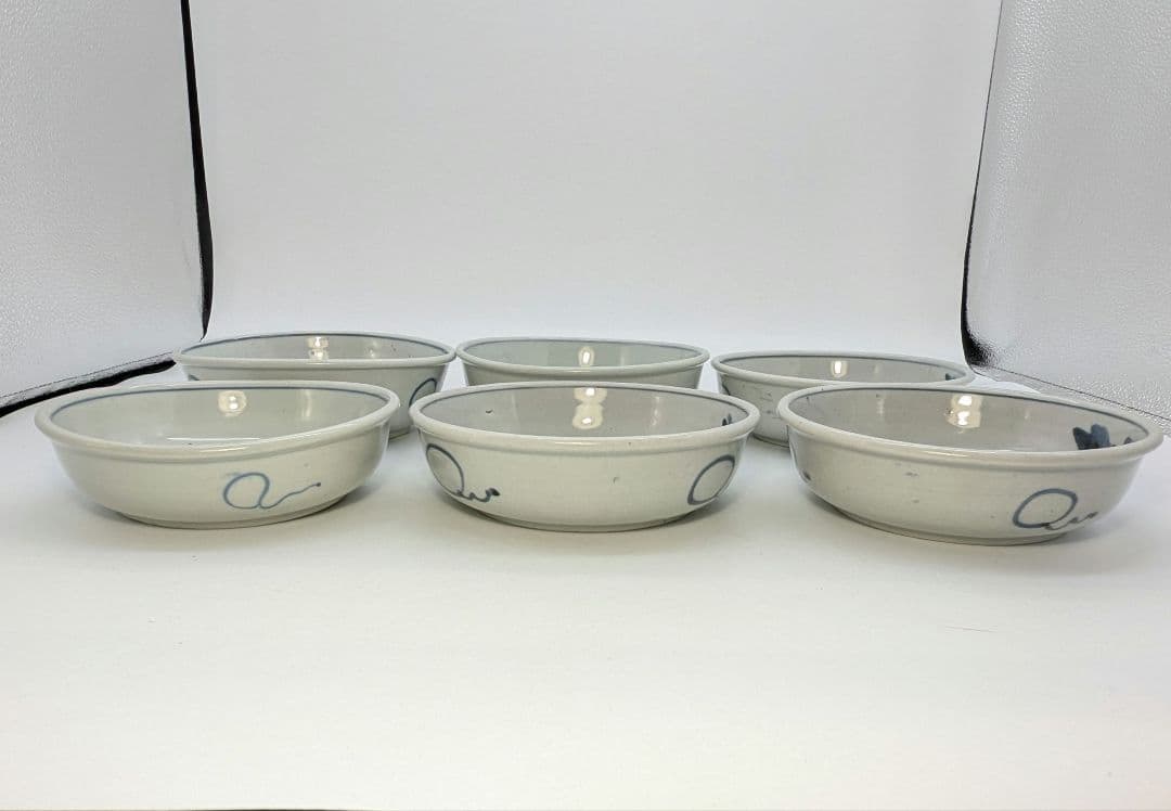 江戸末期 古伊万里 くらわんか皿 染付山水図 食器 有田焼 伊万里焼 中鉢 小鉢