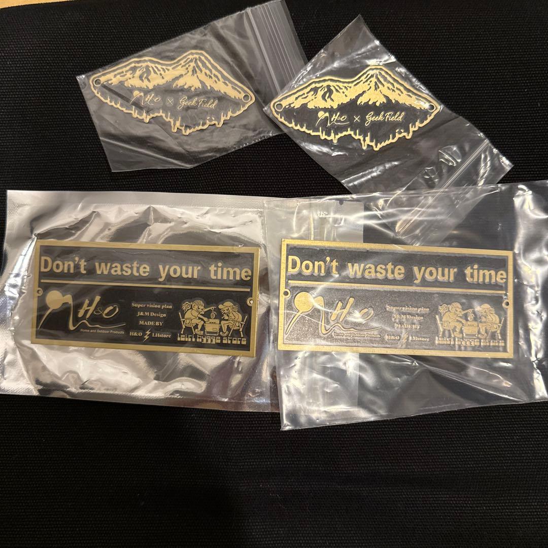 Leiri hygge h&o geekfield 真鍮プレート 4枚セット