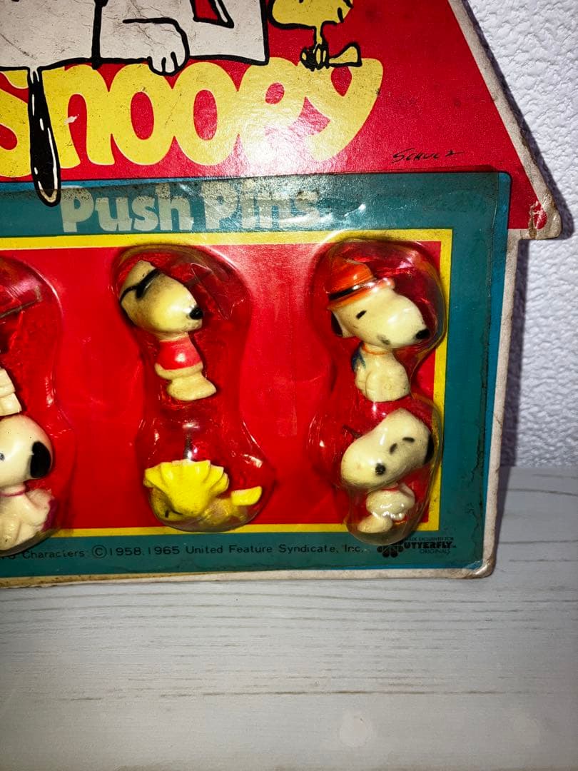 70年代 スヌーピーとピーナッツギャング　ソフビ　プッシュピンズ　まとめて
