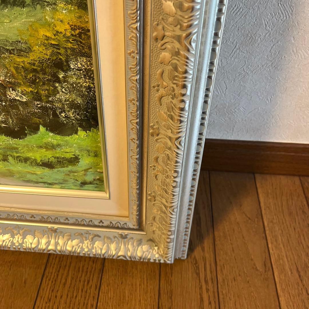 F20　早瀬遼　油彩　白樺林