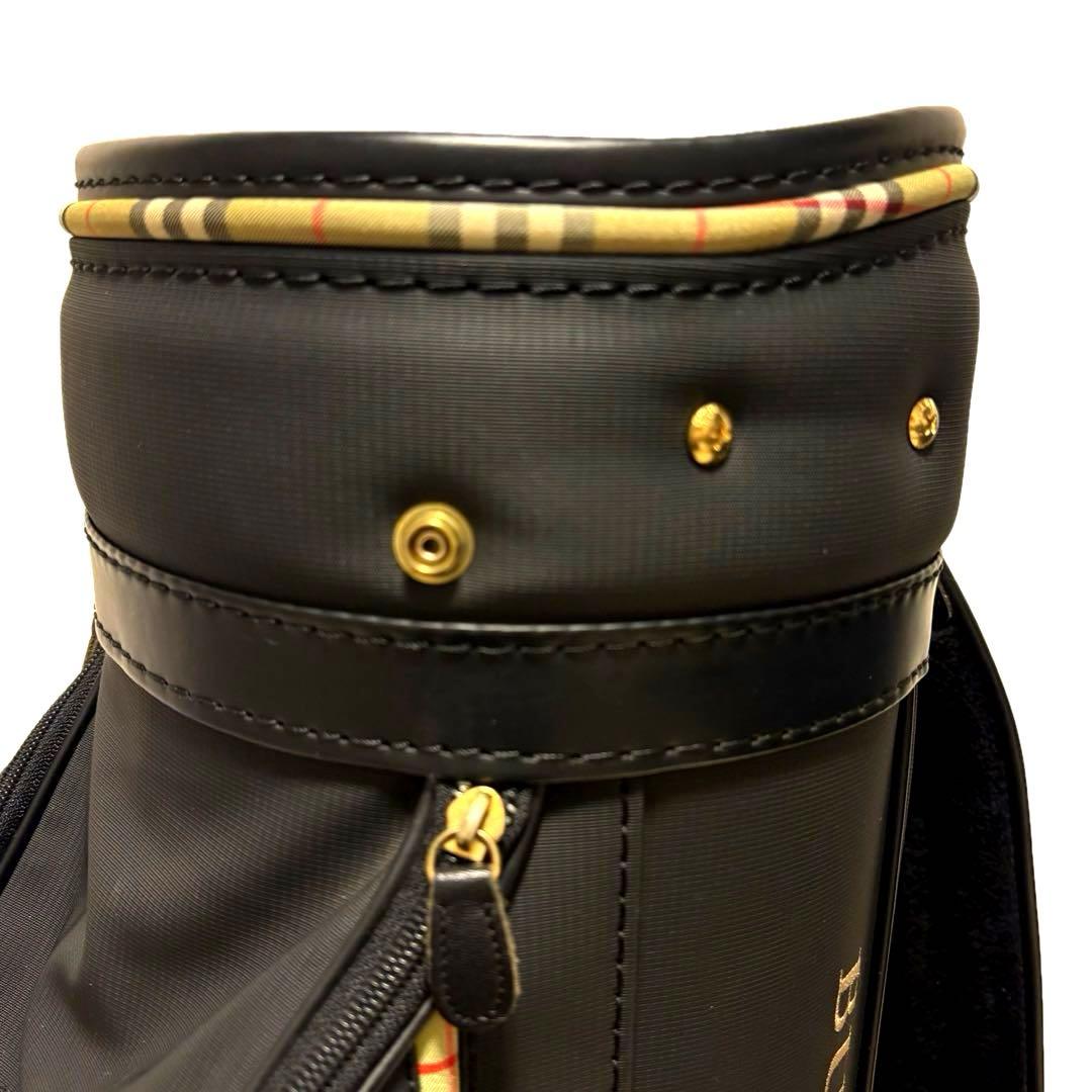 美品　BURBERRY ゴルフバッグ キャディバッグ　ノバチェック　ブラック