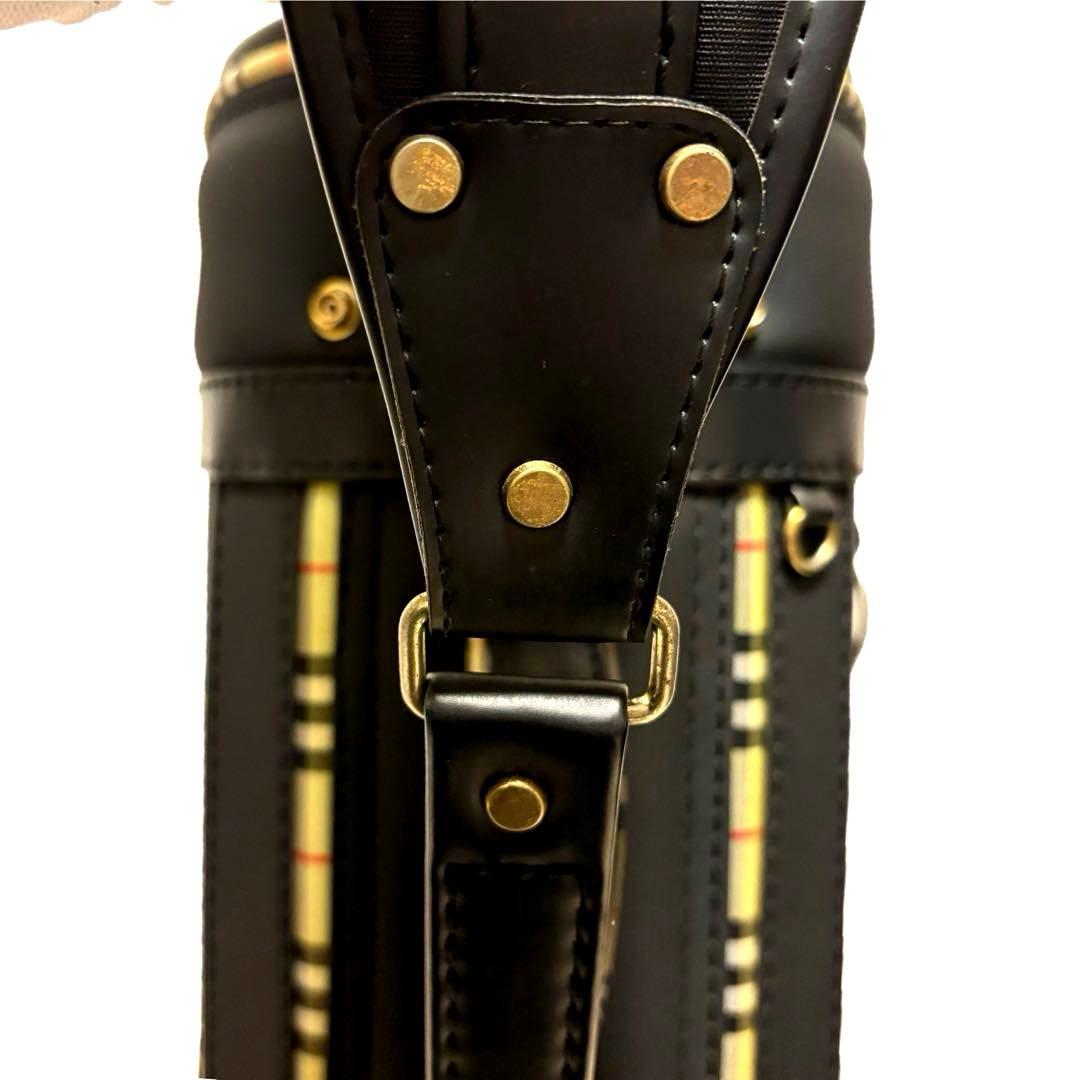 美品　BURBERRY ゴルフバッグ キャディバッグ　ノバチェック　ブラック