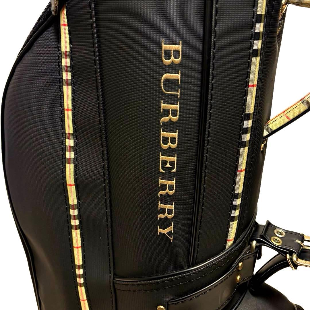 美品　BURBERRY ゴルフバッグ キャディバッグ　ノバチェック　ブラック