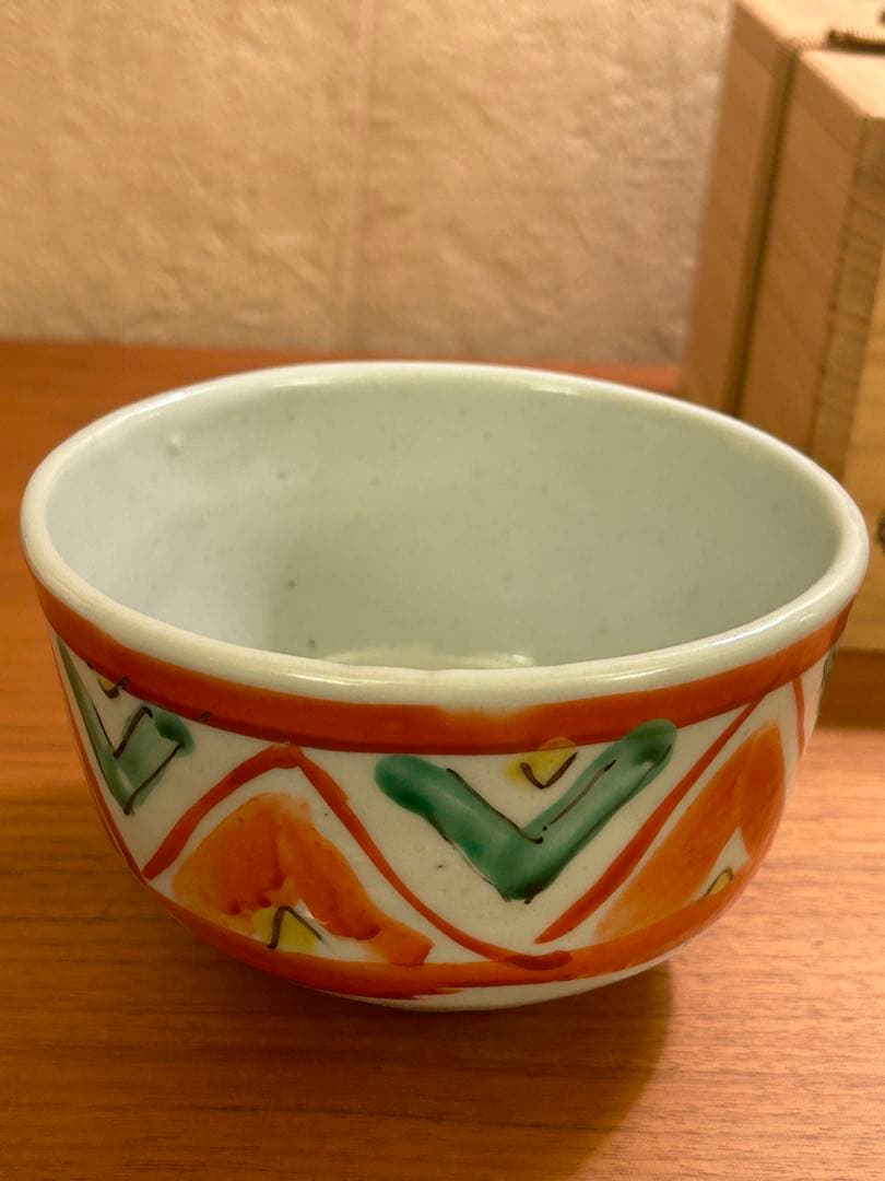 貴重 須田菁華 色絵 茶碗 検 九谷焼 茶道 検 魯山人