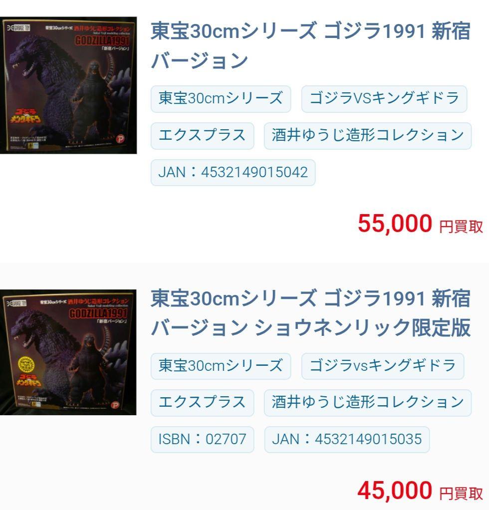 酒井ゆうじ造形コレクション　ゴジラ1991『新宿バージョン』