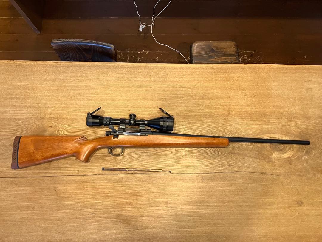 スナイパーライフル 木製ストック スコープ付き