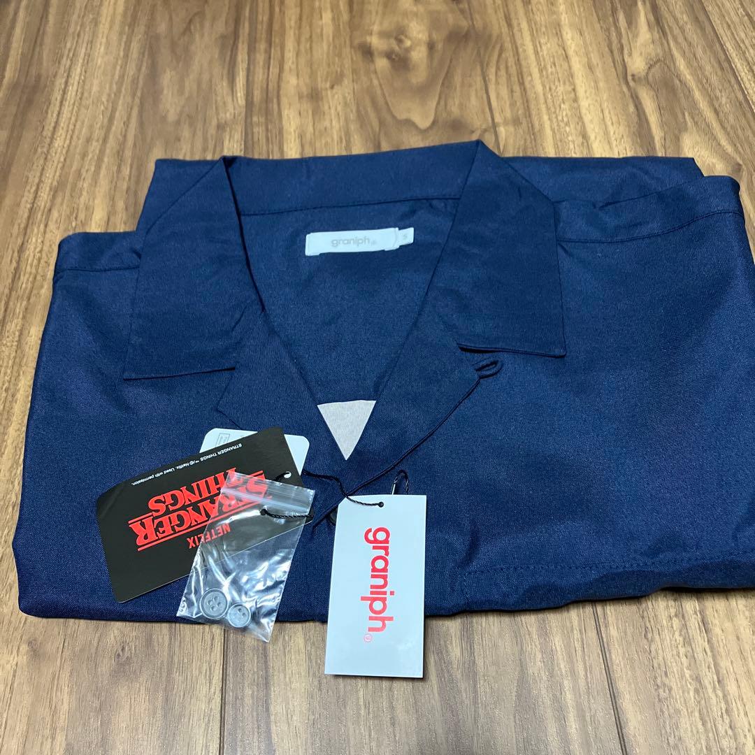 Sサイズ ストレンジャーシングス グラニフ オープンカラーシャツ　　新品