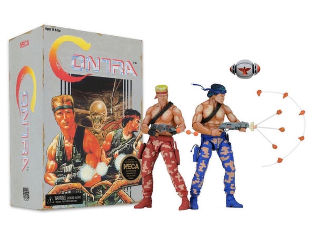 NECA 魂斗羅 コントラ ビル・ライザー ランス・ビーン フィギュア 未開封品