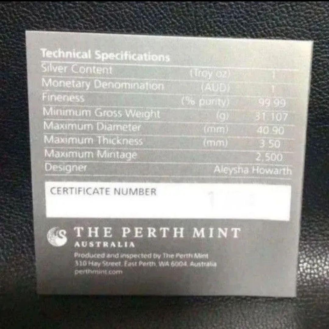 【最高鑑定】2024年 白鳥 1オンス銀貨 PF70UC 純銀 COA&BOX付