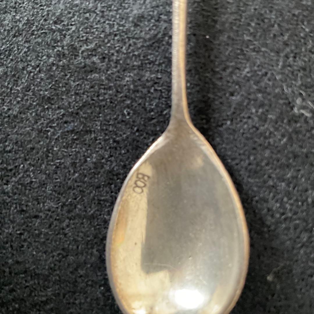 シルバスプーン 4本セットアンティーク(800の刻印)