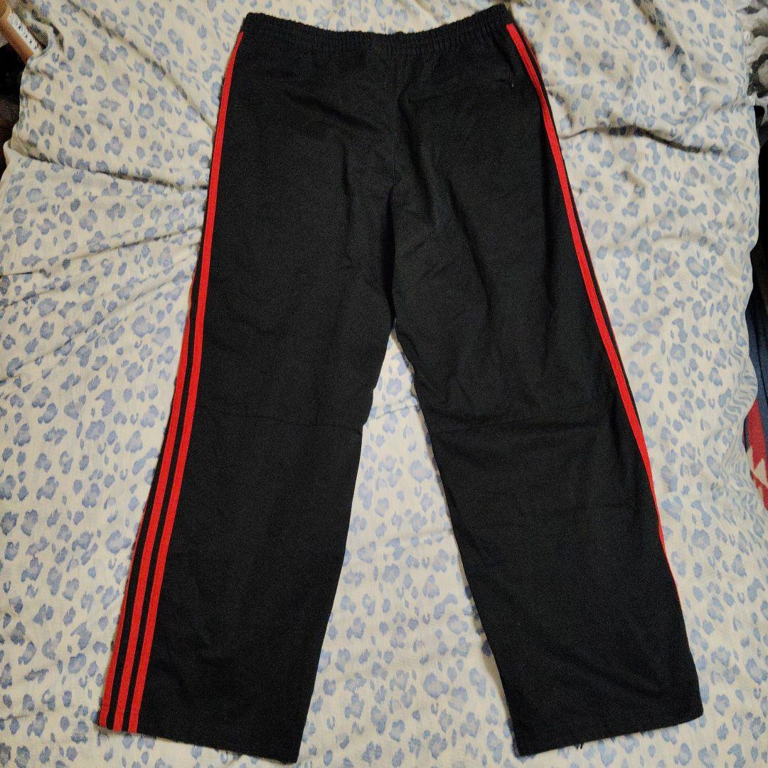 ち*け様 adidas originals ジャージ上下 セットアップ 黒/赤