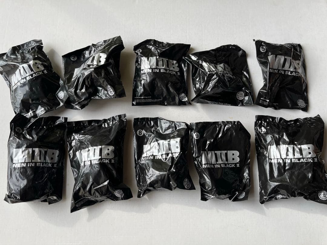 バーガーキング　米国　ミールトイ2002年　メン・イン・ブラック2全10個セット