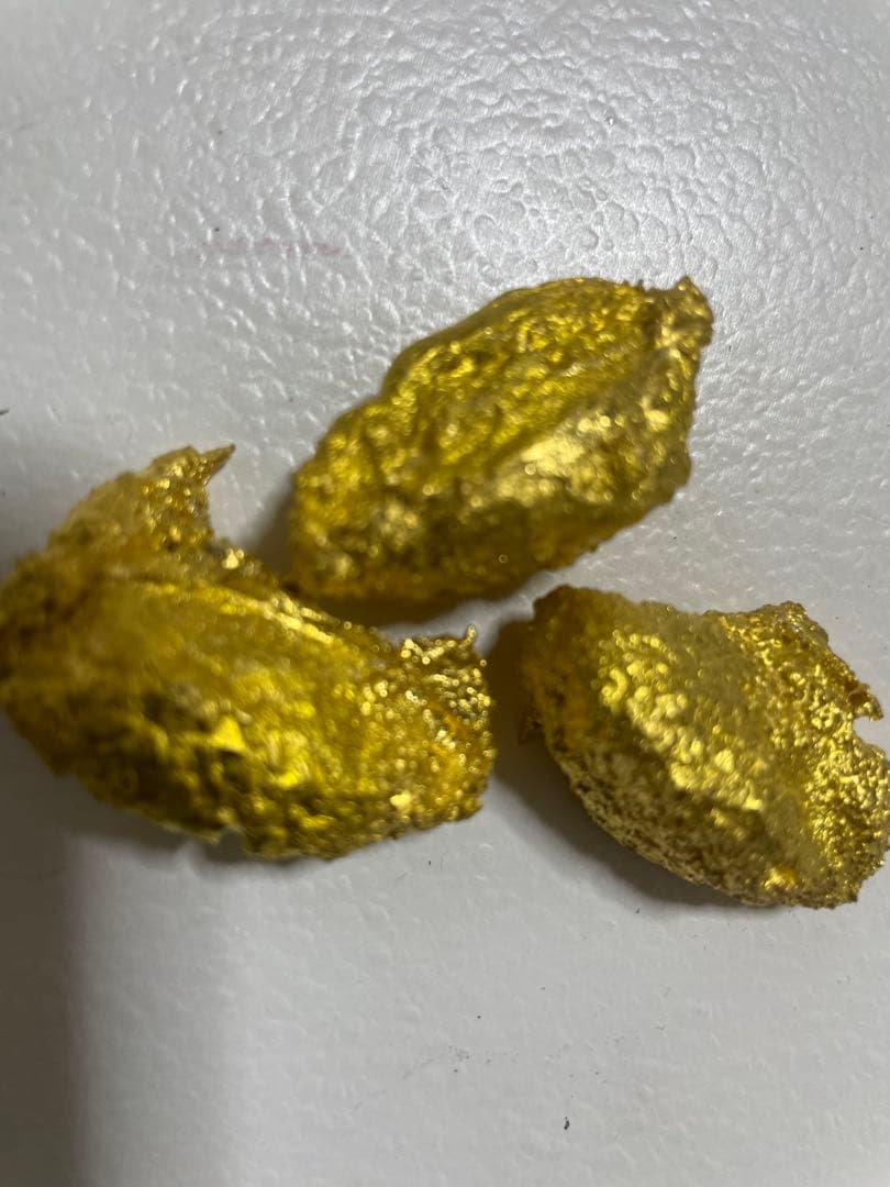 純金　金塊　ナゲット　真鍮　砂金