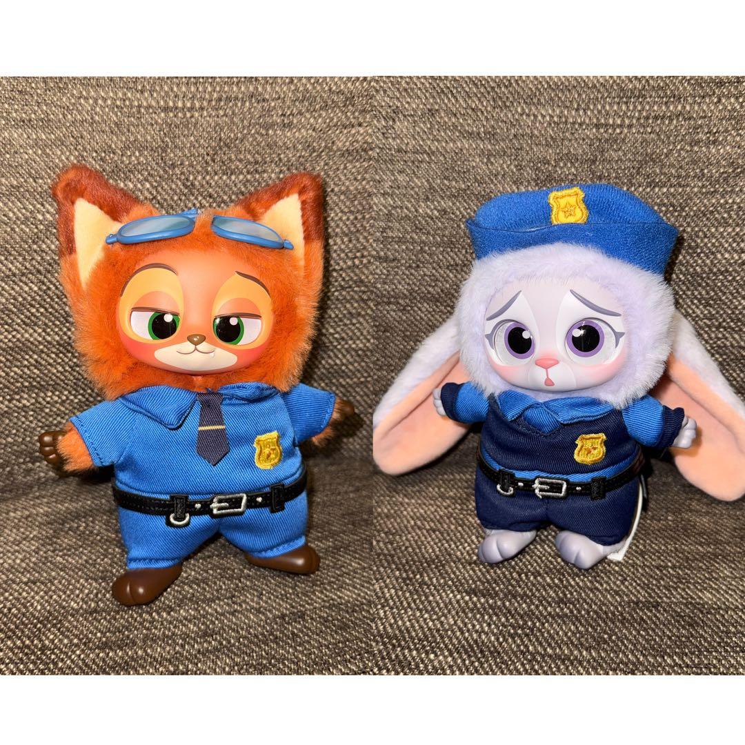 MINISO ディズニー　ズートピア　マスコット　ジュディ ニック 警官