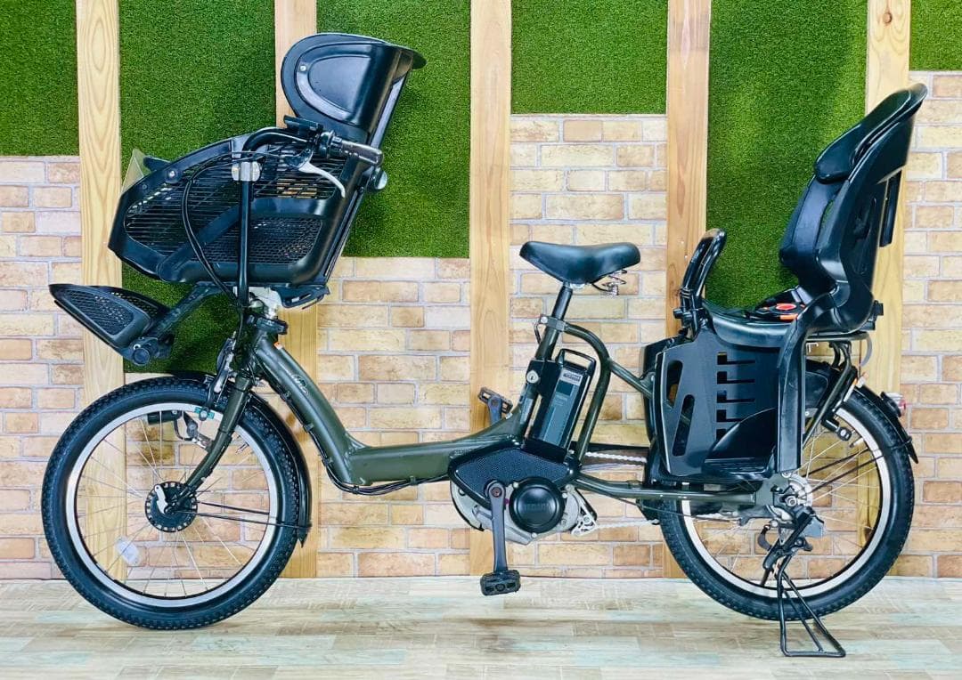 週末限定 ヤマハ グリーン系 大容量 子供乗せ電動アシスト自転車 ZH2785