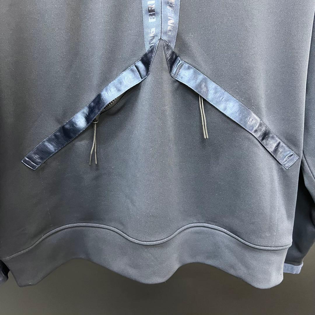 BRIEFING ロゴテープ パーカー ネイビー L