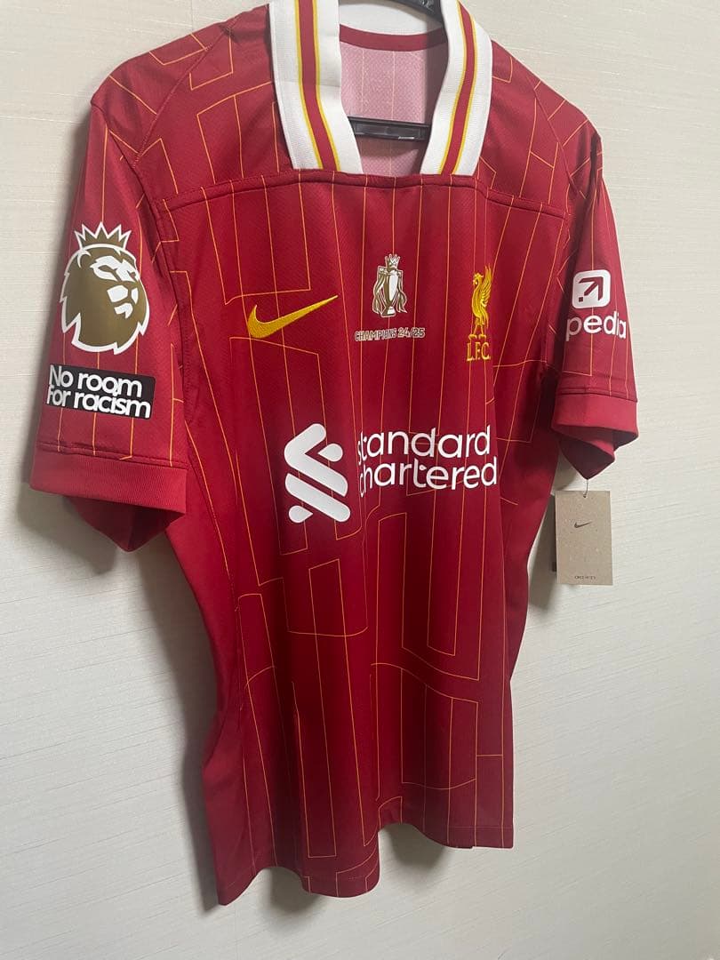 リーグ優勝　リヴァプール　24-25 ジョタ　ホームユニフォーム　ポルトガル代表