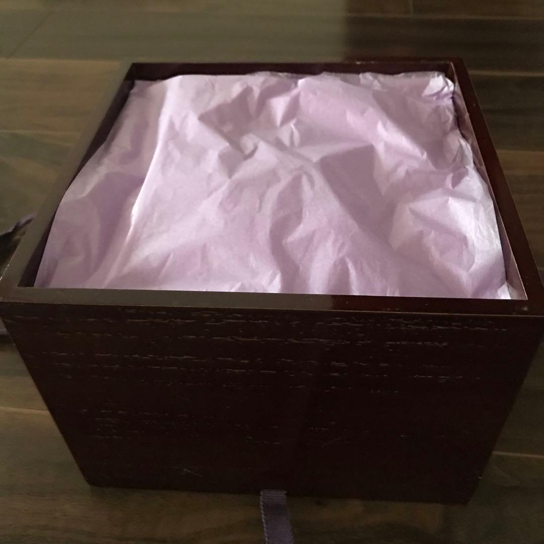 上野焼 三代山岡徹山 香春徹山窯 刷毛目茶碗 二重箱 共箱 仕覆 栞