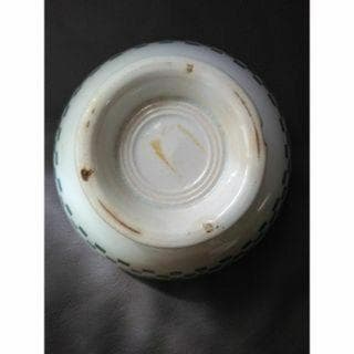 アンティーク　フランス 1900年代　市松模様　カフェオレボウル