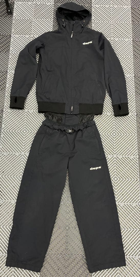 Sサイズ（M相当）！ブラック！セットアップ！ デプス シェルジャケット&パンツ