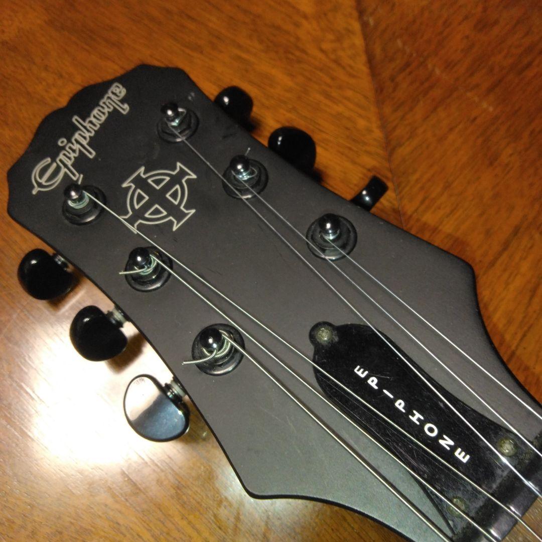 Epiphone Les Paul マットブラック ケルト十字