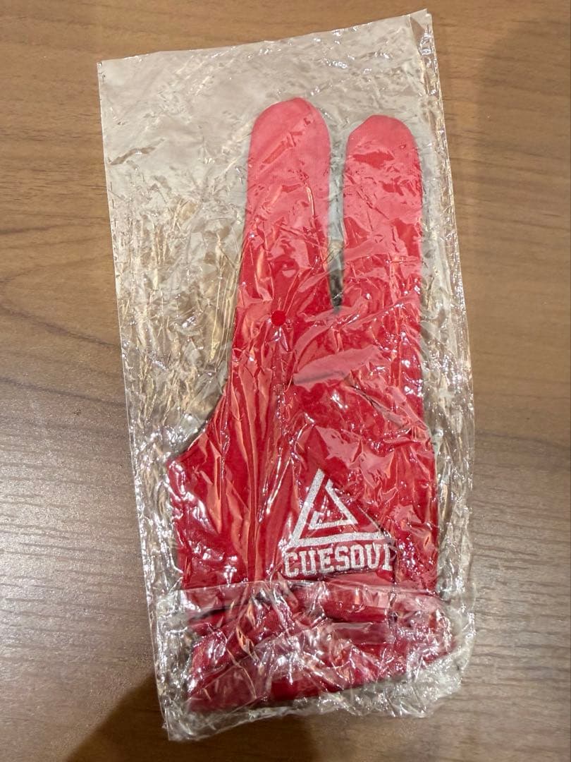 CUESOUL ビリヤード ダーツ グローブ 右手用 赤 5枚セット 新品未開封