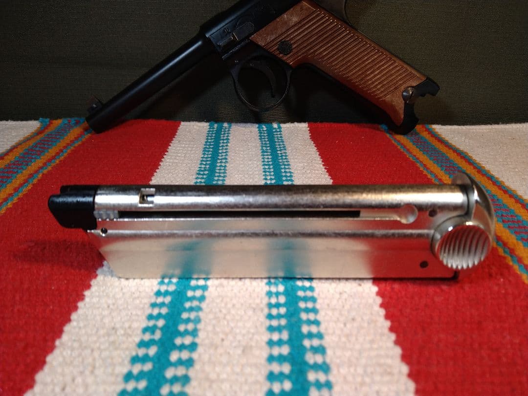 美品ジャンク！マルシン　南部十四年式ガスブロ　８mmBB弾仕様　ガス抜け・漏れ有