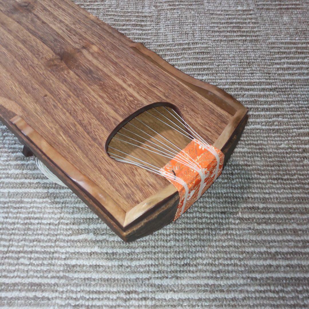 50年前位の箏 13弦 弦楽器 和楽器 複雑な木目