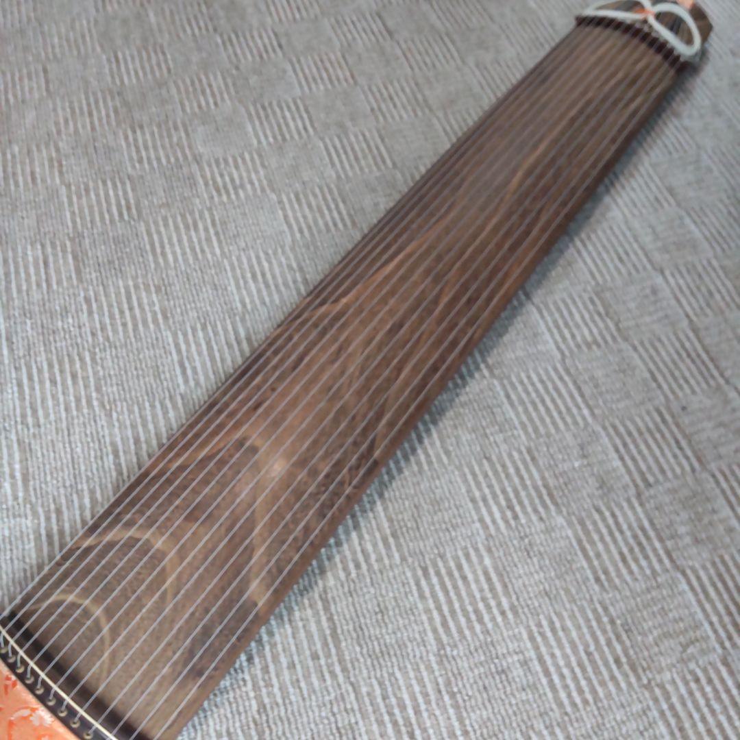 50年前位の箏 13弦 弦楽器 和楽器 複雑な木目