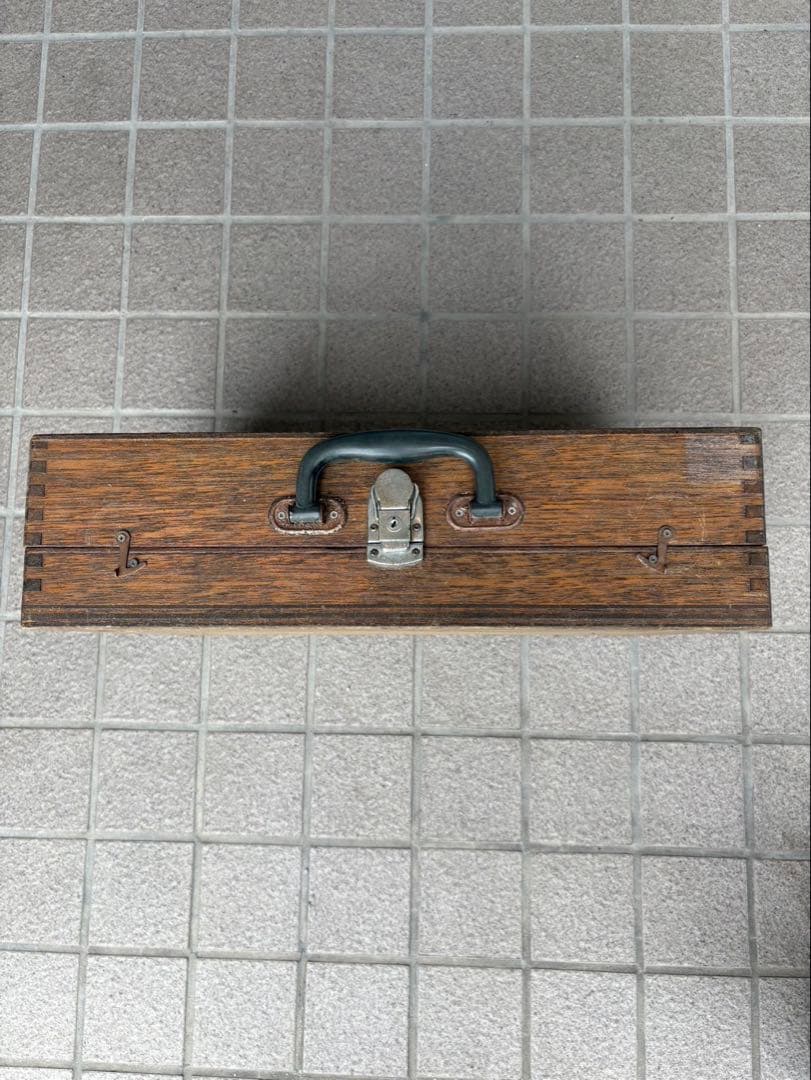 昭和レトロ&アンティーク! 背筋力計.木箱ケース! 希少!レア!