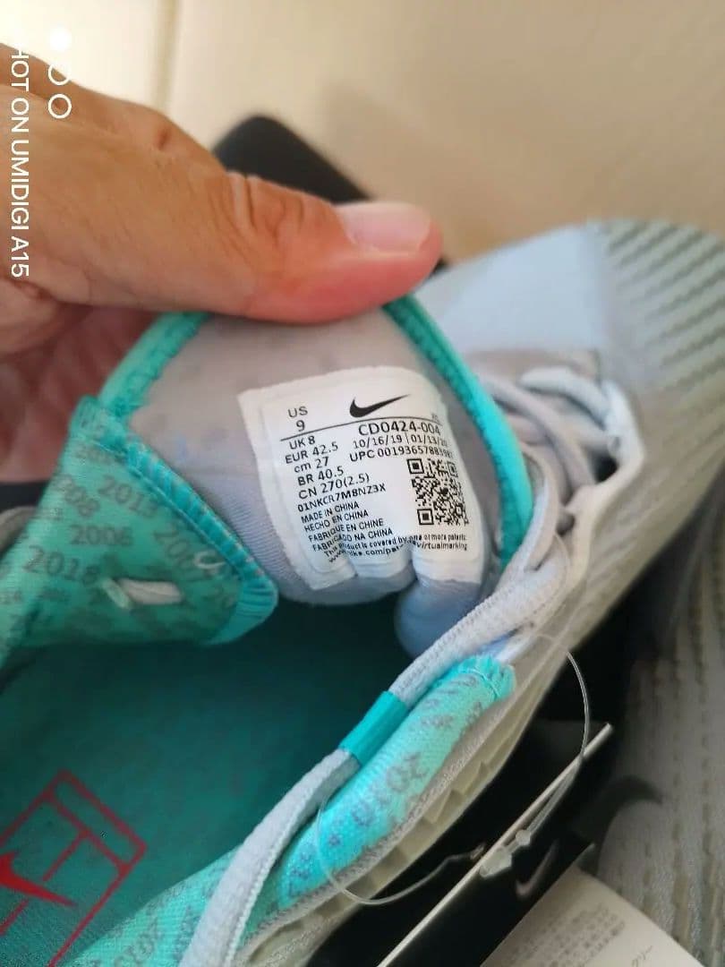 ケ*イ様 NIKE RAFA テニスシューズ グレー/ミント　ナダルモデル