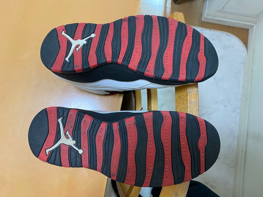 airJordan10オリジナルシカゴ限定カラー ホワイト/ブラック/レッド